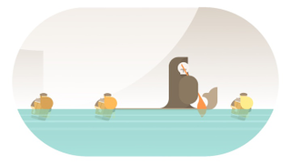 You can’t see it in this screenshot but the paddling animation is adorable.